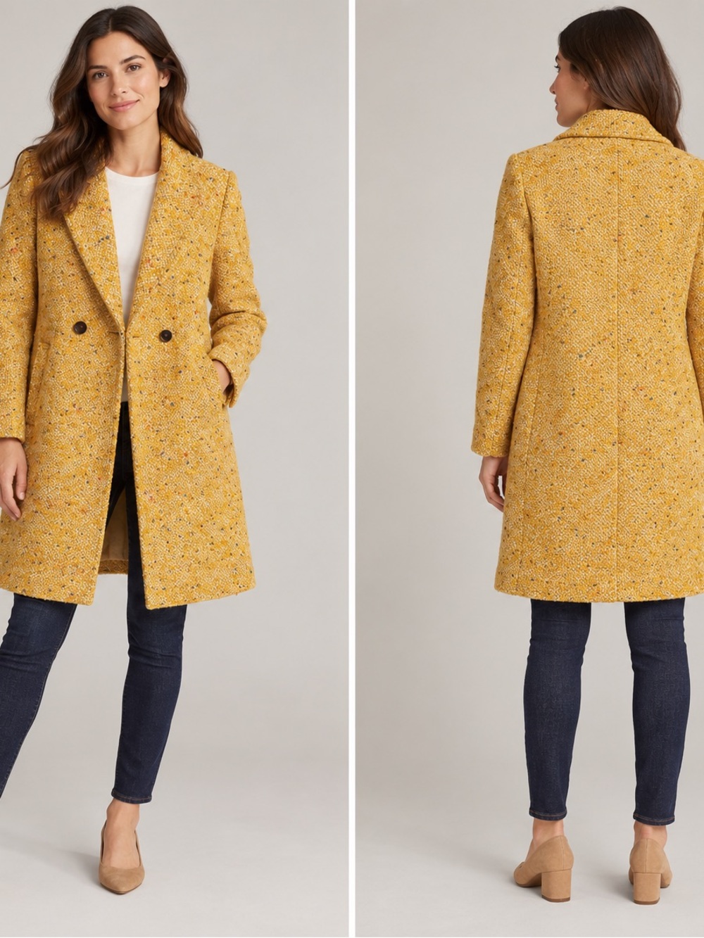 J Crew Daphne Wool Tweed Topcoat SZ 10